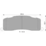 Тормозные колодки, дисковые, комплект Bosch 0 986 505 409 DB1213 Toyota Previa (XR10, XR20) 1 Минивэн 2.4 (TCR11. TCR10) 132 л.с. 1990 – 2000 B P5409