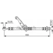 Тормозной шланг Bosch Honda CR-V 1 (RD) Кроссовер 2.0 16V 4WD (RD1. RD3) 147 л.с. 1999 – 2002 H2063 BH 615 1 987 476 973