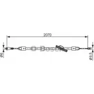 Трос ручника Bosch BC56 2 IJGQ8Y Mercedes C-Class (S202) 1 Универсал 2.2 C 200 T CDI (2094) 102 л.с. 1998 – 2001 1 987 477 700