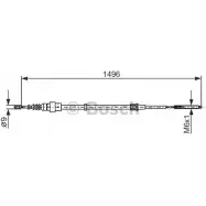 Трос ручника Bosch 1 987 477 705 353821 M4AAOO BC56 7