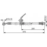 Тормозной шланг Bosch 1 987 481 329 354435 BH122 1 X7XV8Q