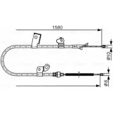 Трос ручника Bosch VVF79X 1 987 482 155 Toyota Yaris (XP10) 1 Хэтчбек BC 1049
