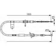Трос ручника Bosch BC 1058 Hyundai Accent (X3) 1 1994 – 1999 52W1KD 1 987 482 164