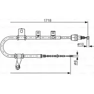 Трос ручника Bosch 1 987 482 209 BC 1103 5N4EF Hyundai Matrix (FC) 1 Минивэн 1.5 CRDi 102 л.с. 2004 – 2010