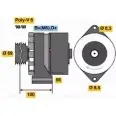 Генератор Bosch 9 120 080 173 K1 (R) 14V 45A IG5FRI 364640