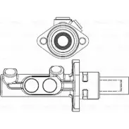 Главный тормозной цилиндр Bosch A0NX3 MC 3942 Peugeot 406 1 (8E, 8F) Универсал 2.0 HDi 110 107 л.с. 2001 – 2004 F 026 003 942