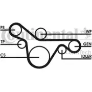 Поликлиновой ременный комплект CONTITECH 6 PK 1412 6 PK 1411 6PK1413D3 Ford Focus 1 Хэтчбек 1.8 Turbo DI / TDDi 90 л.с. 1998 – 2004