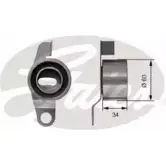 Натяжной ролик ГРМ GATES 3FPWCM T41276 412487 UUN8IW P