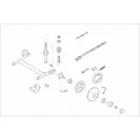 Подвеска колеса LEMFORDER C D8PQ3 C04Z2P FORD-FIEST-RL003 452937