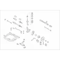 Подвеска колеса LEMFORDER OC41L SGMP UW 454137 OPEL-MERIV-FL007