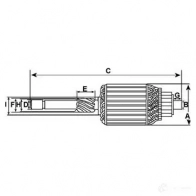 Якорь стартера CARGO SQE 1H9G 3990816 233767 - Изображение 2