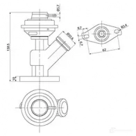 Клапан ЕГР CARGO 1438721630 182422 A9 QJ4 - Изображение 2