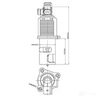 Клапан ЕГР CARGO E EVRG8Q 1424606596 182002 - Изображение 3