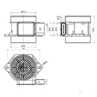 Расходомер воздуха CARGO ZR 3VQP 1424812858 181969 - Изображение 3