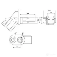 Датчик АБС CARGO 181911 WYC1 H 1439203431 - Изображение 3