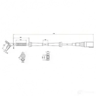 Датчик АБС CARGO 1439203432 181897 KH7 A8S - Изображение 3