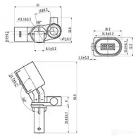 Датчик АБС CARGO 182285 6UG2 956 1424507150 - Изображение 3