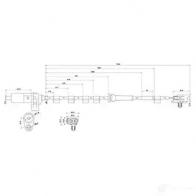 Датчик АБС CARGO 8U D5R5K 182435 1439203459 - Изображение 2