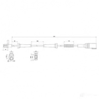 Датчик АБС CARGO 182434 1439203463 DR WWVH - Изображение 3
