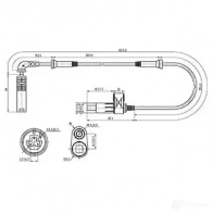 Датчик АБС CARGO TPB 5MIC 182296 1424507158 - Изображение 3