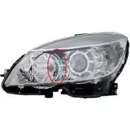 Фара VAN WEZEL AV25PKY 3091963M Mercedes C-Class (W204) 3 Седан 3.5 C 350 4 matic (2088) 306 л.с. 2011 – 2014 50168 121