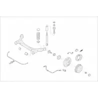 Подвеска колеса Monroe OF1C8B F PXQ0WXG Smart MO10044HA