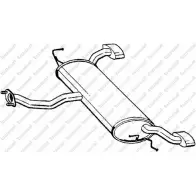 Глушитель BOSAL TJ80K5 L 165-419 3351641654198 Hyundai Tucson (JM) 1 Кроссовер 2.0 CRDi 140 л.с. 2006 – 2010