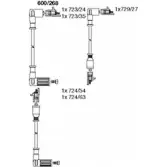 Высоковольтные провода зажигания BREMI 4017534097860 VEQ4 H Fiat Tempra (159) 2 Седан 1.6 (159AS. 159AT) 69 л.с. 1990 – 1996 600/268