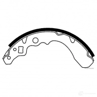 Барабанные тормозные колодки, комплект HERTH+BUSS 627168 TZ QA8 j3506008 4029416055516 - Изображение 2