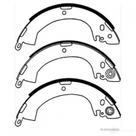 Барабанные тормозные колодки, комплект HERTH+BUSS 4029416055288 j3505001 627151 R 4MJ0B - Изображение 2