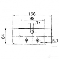 Комбинированный фонарь заднего освещения HERTH+BUSS 4026736160968 826133 VBW BJ 83830109 - Изображение 5