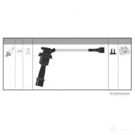 Высоковольтные провода зажигания, комплект HERTH+BUSS j5380501 F01 KIN 635464 4029416089221 - Изображение 2