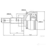 Шрус приводного вала, комплект HERTH+BUSS XY 6FK3F j2825120 623860 4029416102081 - Изображение 2