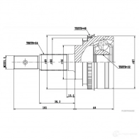 Шрус приводного вала, комплект HERTH+BUSS CWN8DP U 623738 4029416199852 j2822137 - Изображение 2