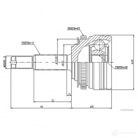 Шрус приводного вала, комплект HERTH+BUSS 623632 VEXK UM j2820903 4029416101930 - Изображение 2