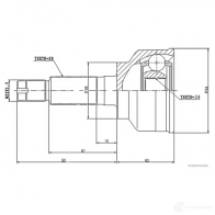 Шрус приводного вала, комплект HERTH+BUSS 1V1Q MT7 623583 4029416102753 j2820303 - Изображение 2