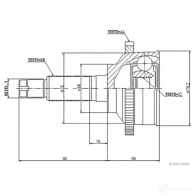 Шрус приводного вала, комплект HERTH+BUSS 4029416175801 Mazda IKUO9 77 j2823129