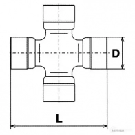 Крестовина кардана HERTH+BUSS 4029416170271 624281 V DXK6H J2926000 - Изображение 2