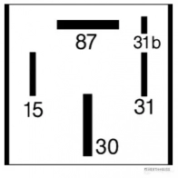 Реле топливного насоса HERTH+BUSS 4026736058883 824724 75614033 B8U 8KX