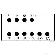 Реле топливного насоса HERTH+BUSS 75898174 4026736150266 824867 UTRZP U4