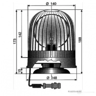 Вращающийся проблесковый маячок HERTH+BUSS CV1 I5YL 84770543 4026736393090 826771 - Изображение 4