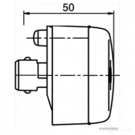 Боковой габаритный фонарь HERTH+BUSS 82710075 FE 98 825505 LRMQR0 - Изображение 2