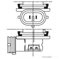 Лампа H11 PGJ19-2 70 Вт 24 В HERTH+BUSS V1LI03R 89901309 827521 H1 1 - Изображение 2