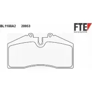 Тормозные колодки, дисковые, комплект FTE 604221 BL1188A2 G APIC RAP8K
