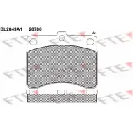 Тормозные колодки, дисковые, комплект FTE 606050 2078 0 GW270WE BL2849A1