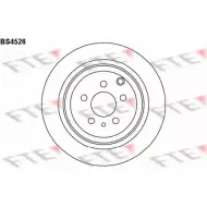 Тормозной диск FTE J5U7O6Q Z AFQM BS4526 606454