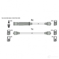 Высоковольтные провода зажигания, комплект HITACHI 1437446468 VTPNIN E 134218