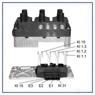 Катушка зажигания HITACHI L2UJ9 Volkswagen Transporter (T4) 4 Фургон 2.8 VR6 140 л.с. 1996 – 2000 138434 1384 34