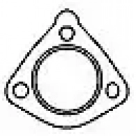 Прокладка трубы глушителя HJS X 40HG4H 83447311 Mazda 323 (BJ) 6 Хэтчбек 2.0 131 л.с. 2001 – 2004 4012588226174