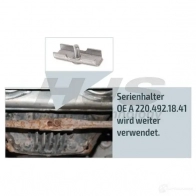 Кронштейн крепления глушителя HJS AQ 7I05O 1192771 82134360 4012588398222 - Изображение 3